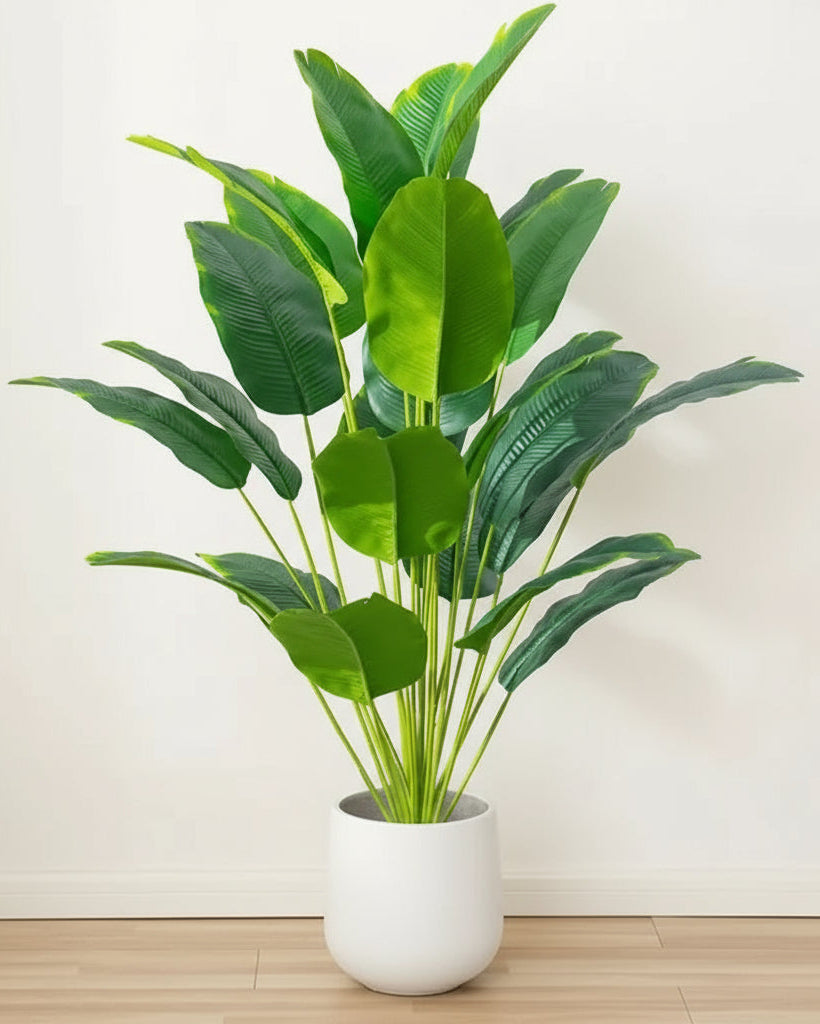 1Pc Artificial Plants Large Tropical Palm Tree Fake Banana Plants Leaves Real Touch Plastic Monstera for Home Garden Party Decor
